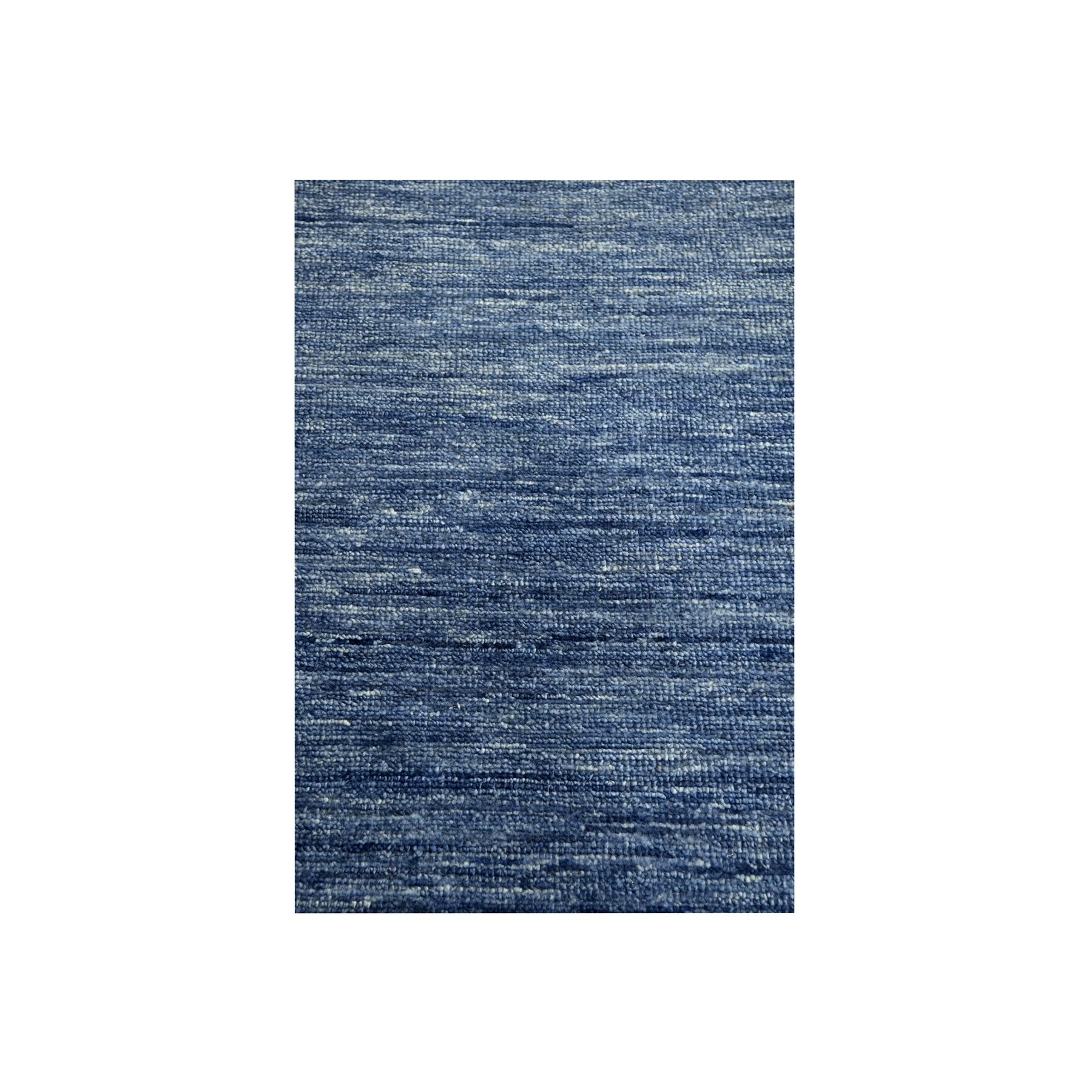 2'x3' Imperial Blue, Hand Knotted, Modern Plain Solid Design, Pure Wool, Sample, Strike Off, Mat, Oriental Rug